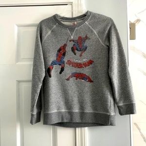 Junk Food Youth Marvel Spider-Man Heather Gray Sweatshirt